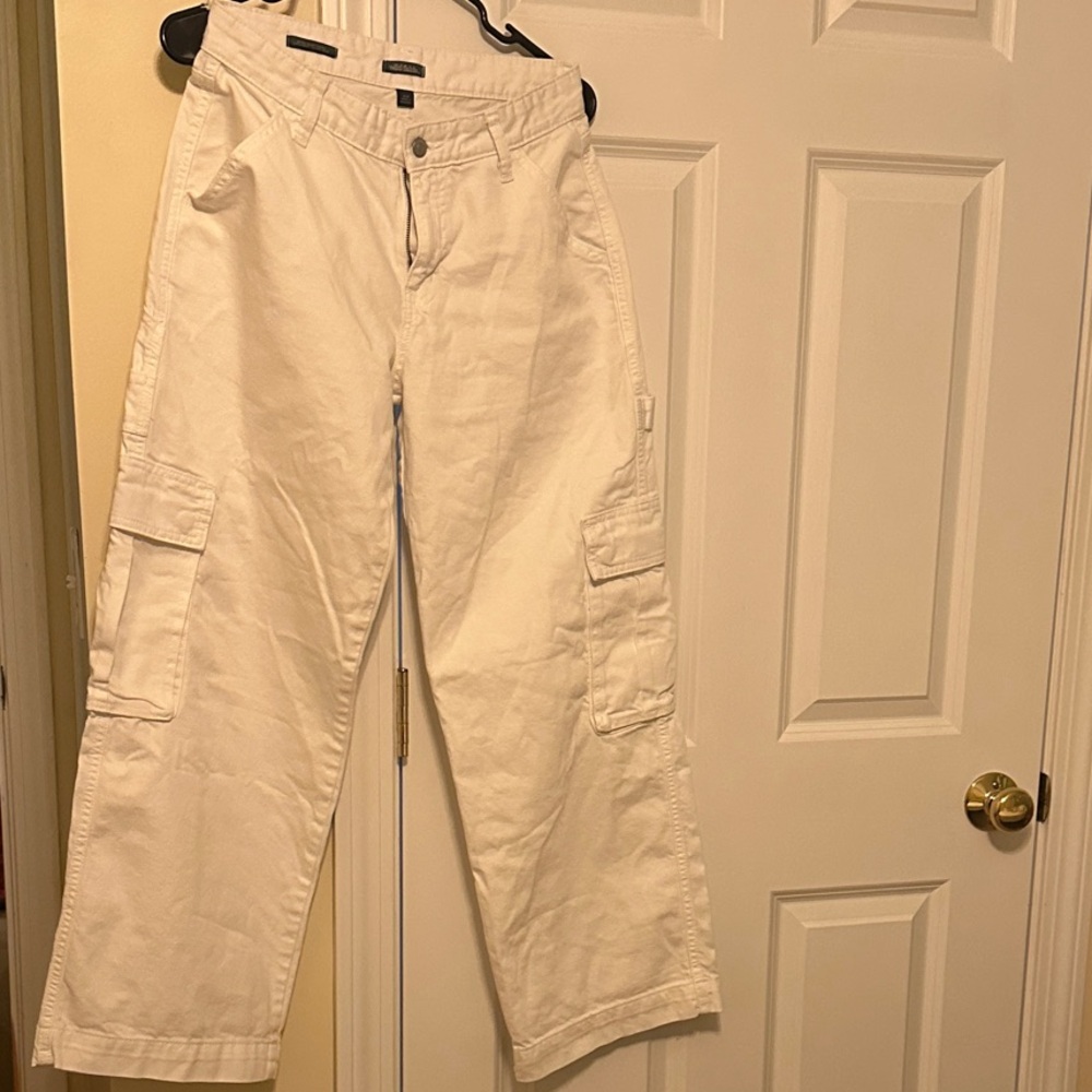 White Cargo Pants
